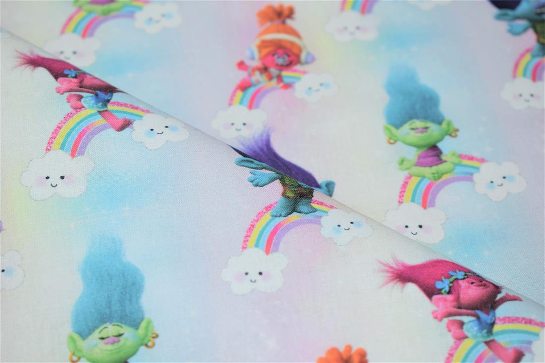 Trolls Print Cotton Fabric