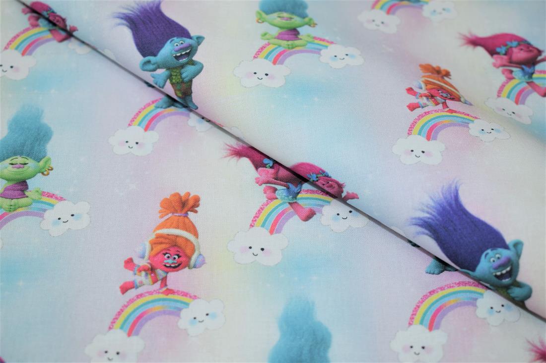 Trolls Print Cotton Fabric