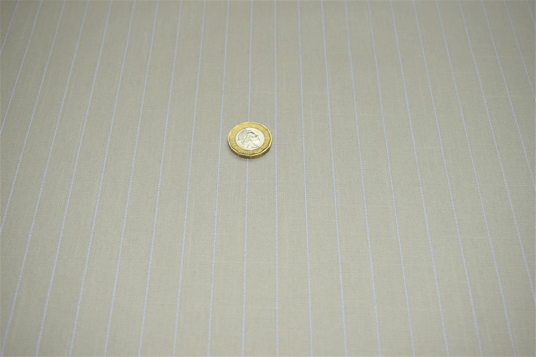Cream Ticking Stripes 100% Cotton Canvas