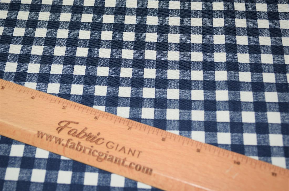 Gingham Prined 100% Canvas
