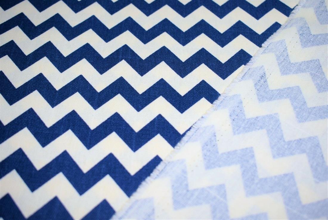 Zig Zag Print Canvas Fabric