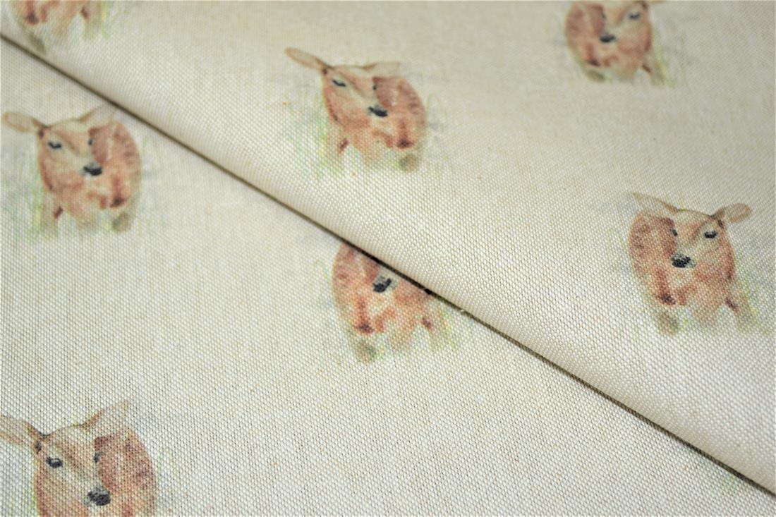 Natural Printed Digital Canvas Fabric