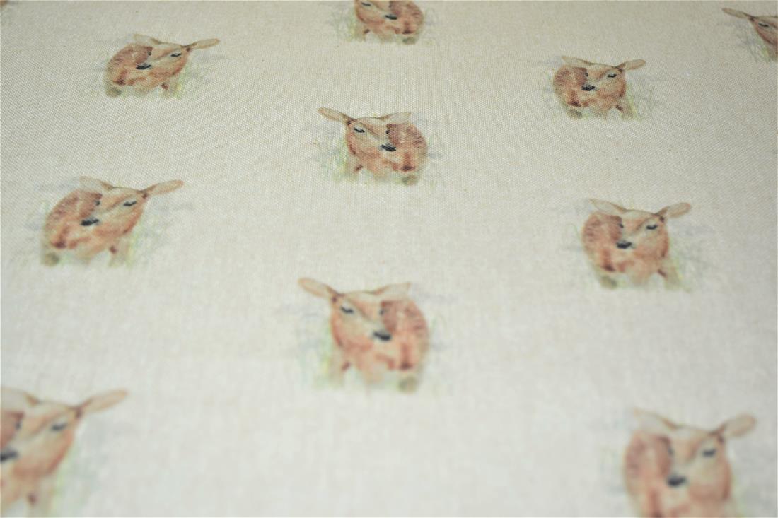 Natural Printed Digital Canvas Fabric