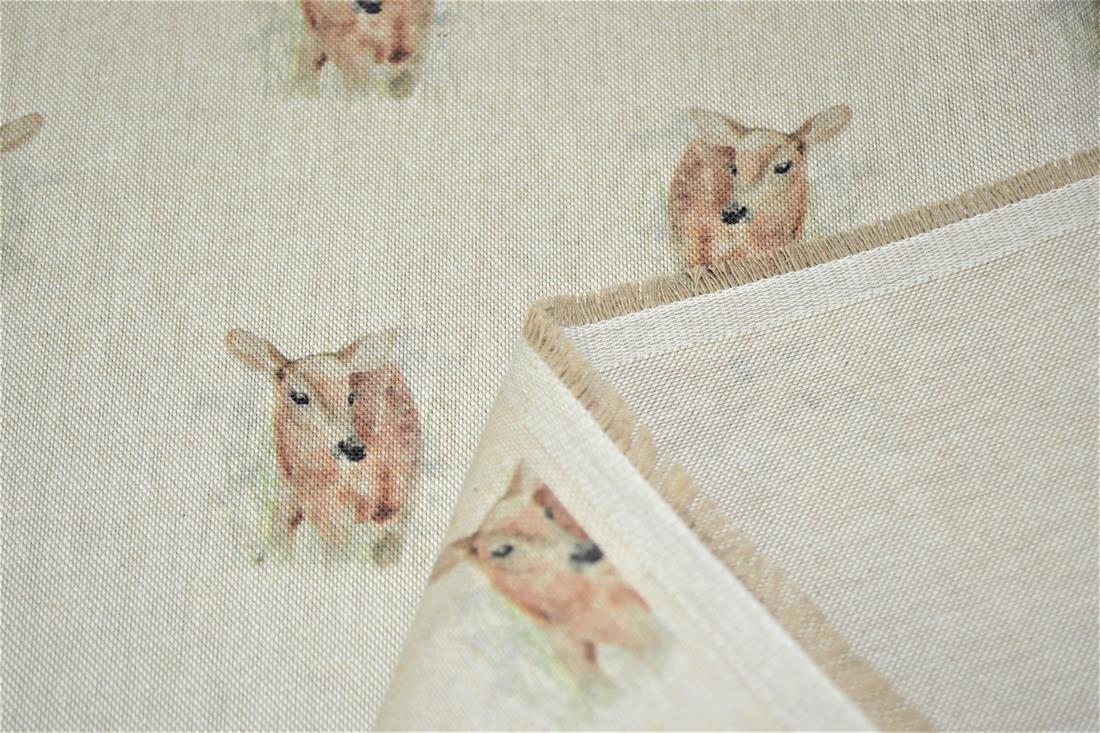 Natural Printed Digital Canvas Fabric