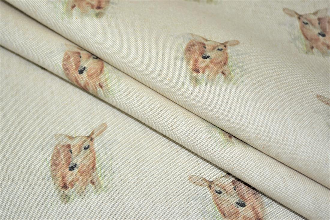 Natural Printed Digital Canvas Fabric