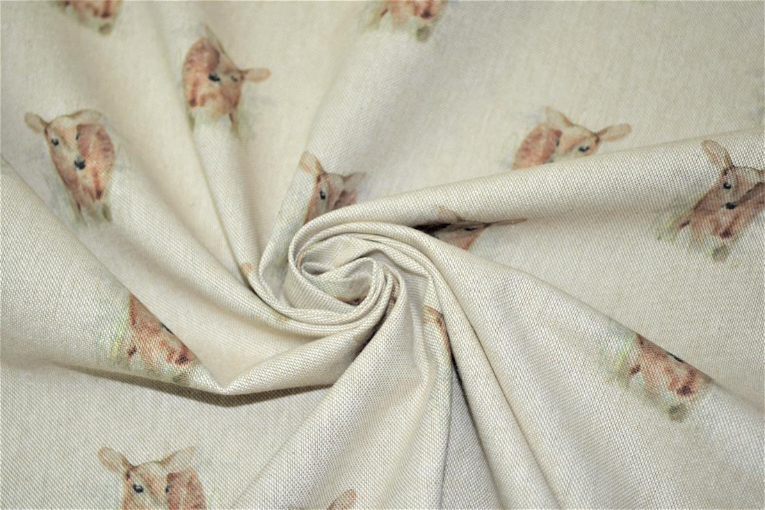 Natural Printed Digital Canvas Fabric