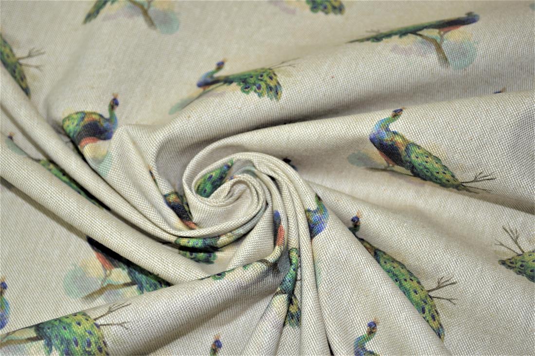 Natural Peacock 'All Over' Canvas