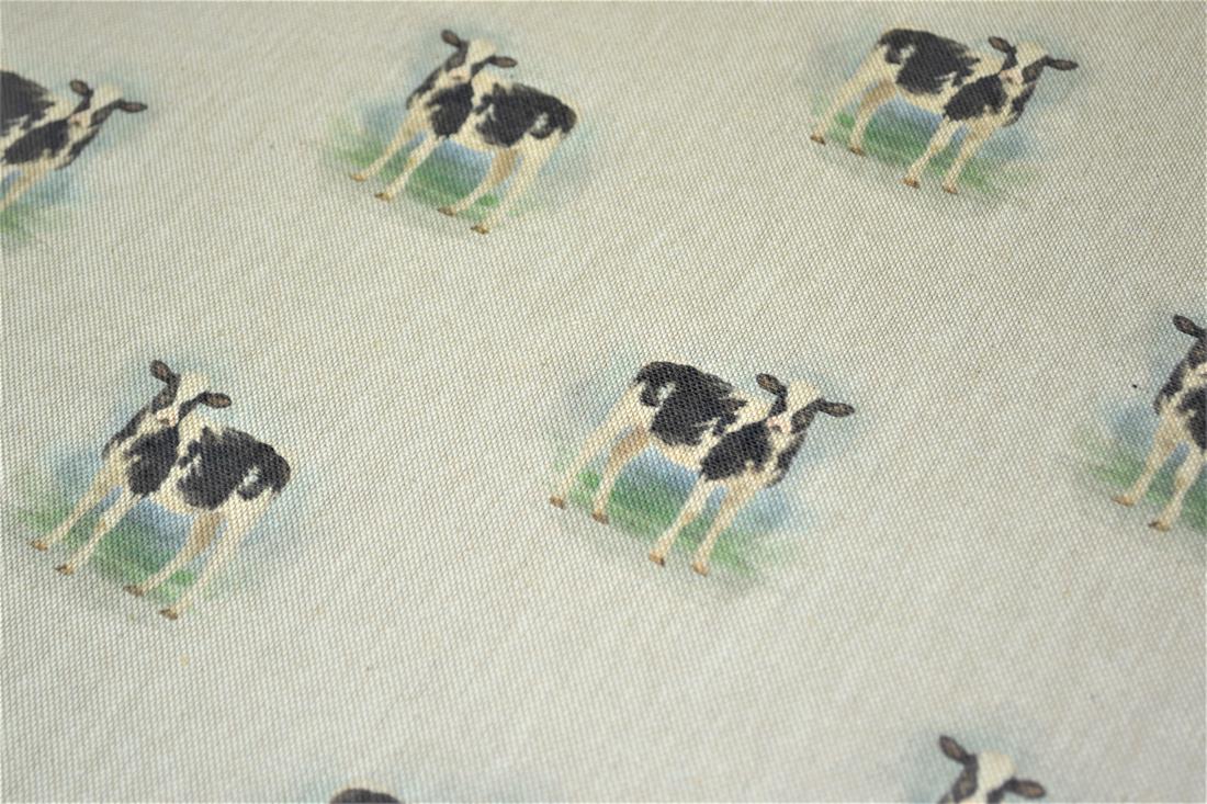 Natural Cow All Over Canvas