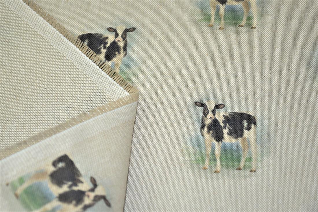 Natural Cow All Over Canvas