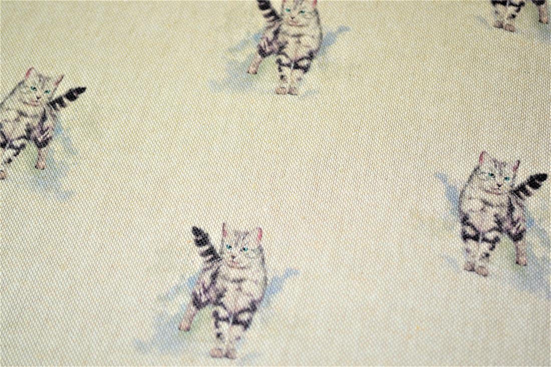 Natural Printed Digital Canvas Fabric