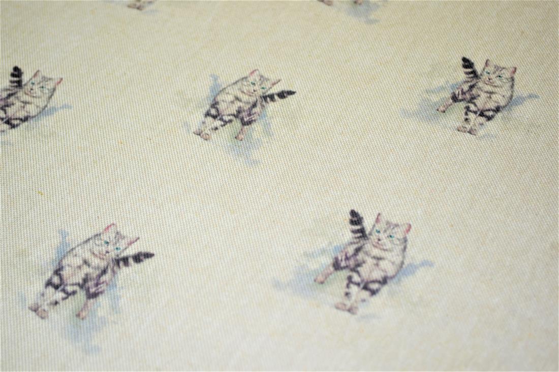 Natural Printed Digital Canvas Fabric