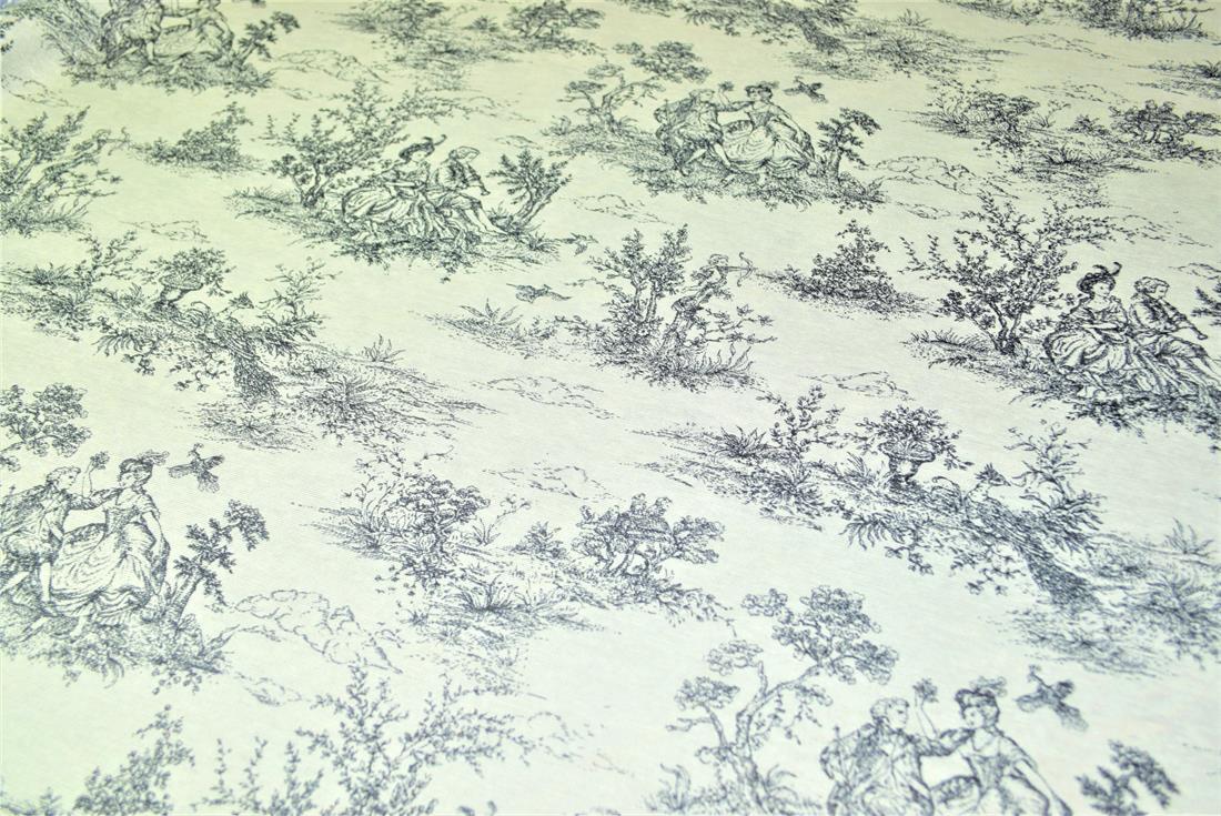 Toile Printed Digital Canvas Fabric