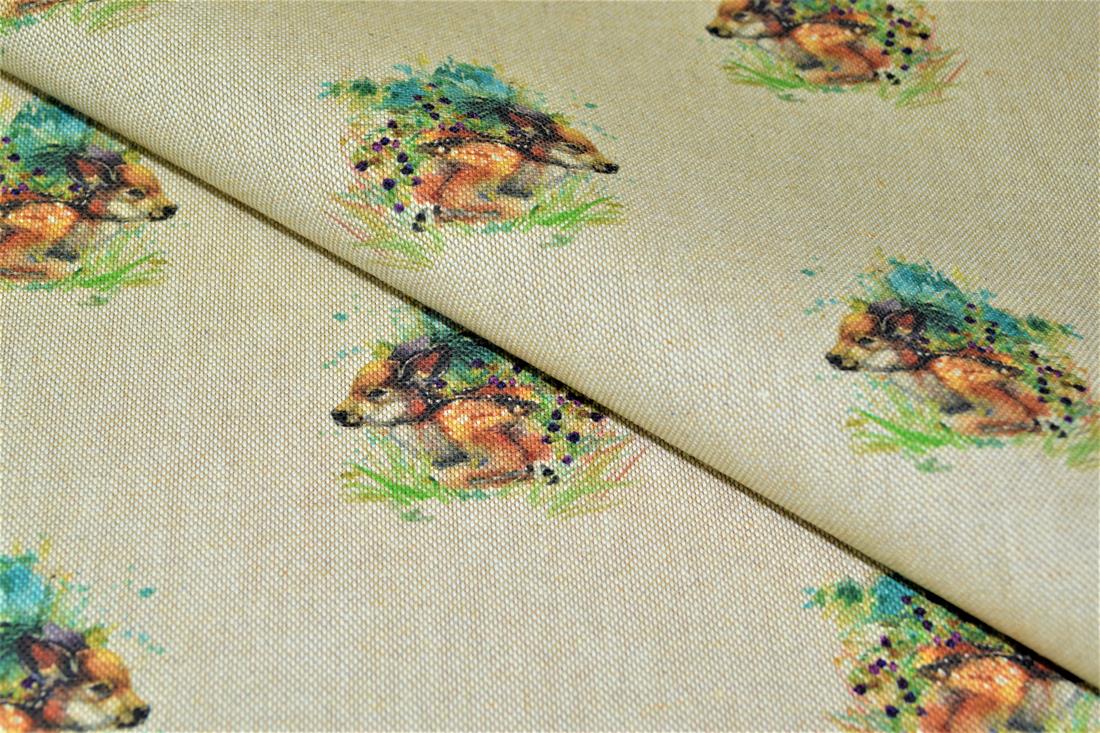 Natural Printed Digital Canvas Fabric