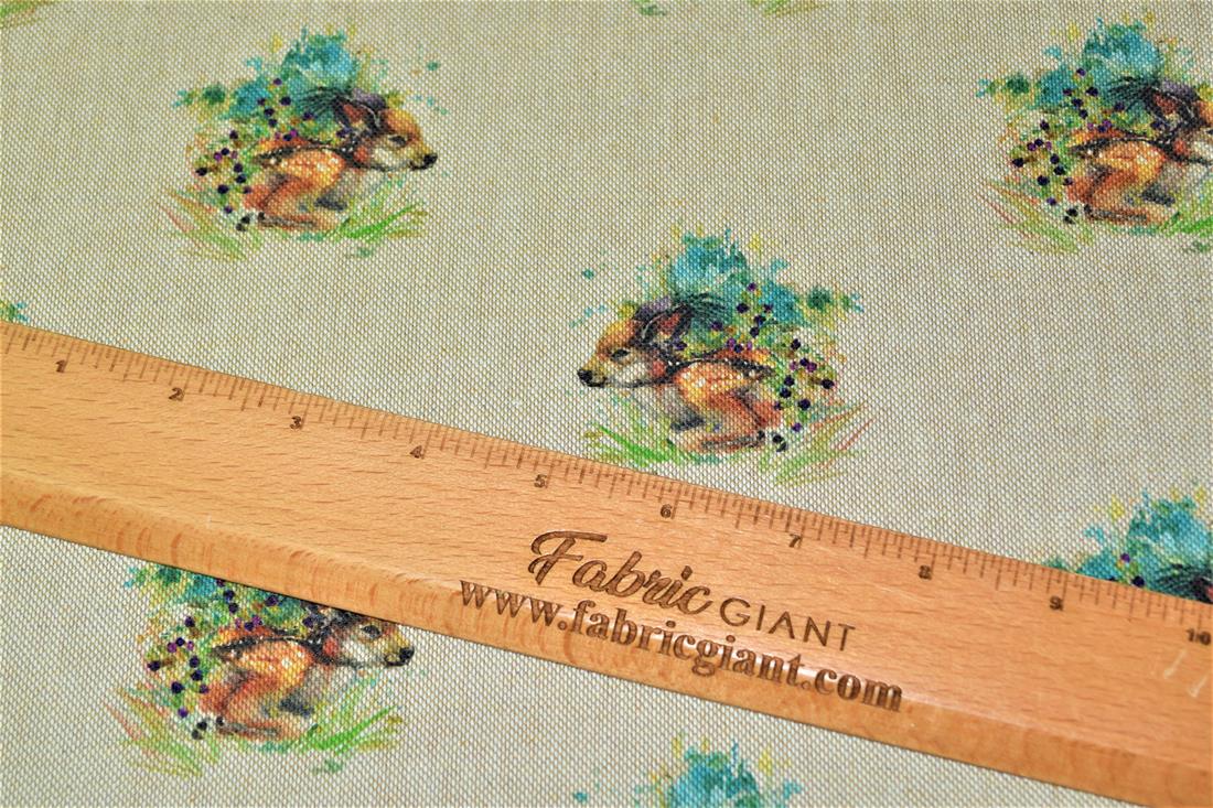 Natural Printed Digital Canvas Fabric