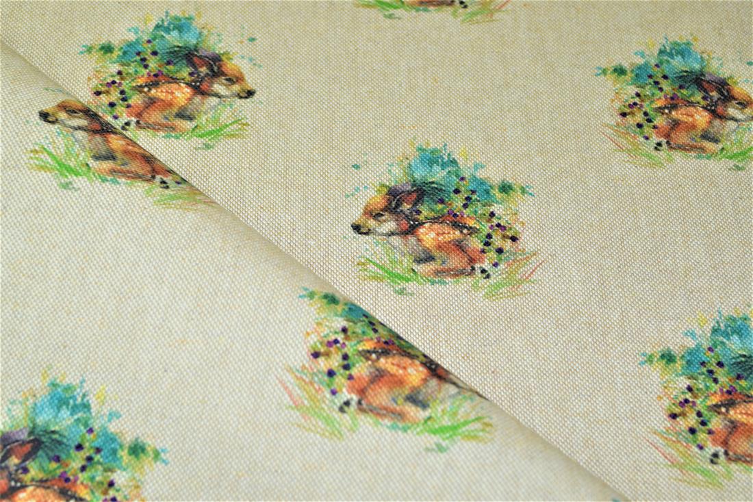 Natural Printed Digital Canvas Fabric