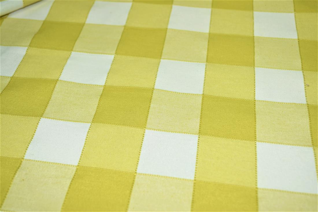 Gingham Canvas Printed Fabric