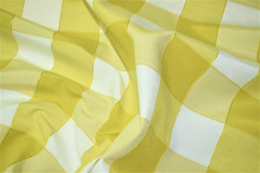 Gingham Canvas Printed Fabric
