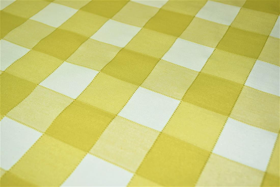 Gingham Canvas Printed Fabric