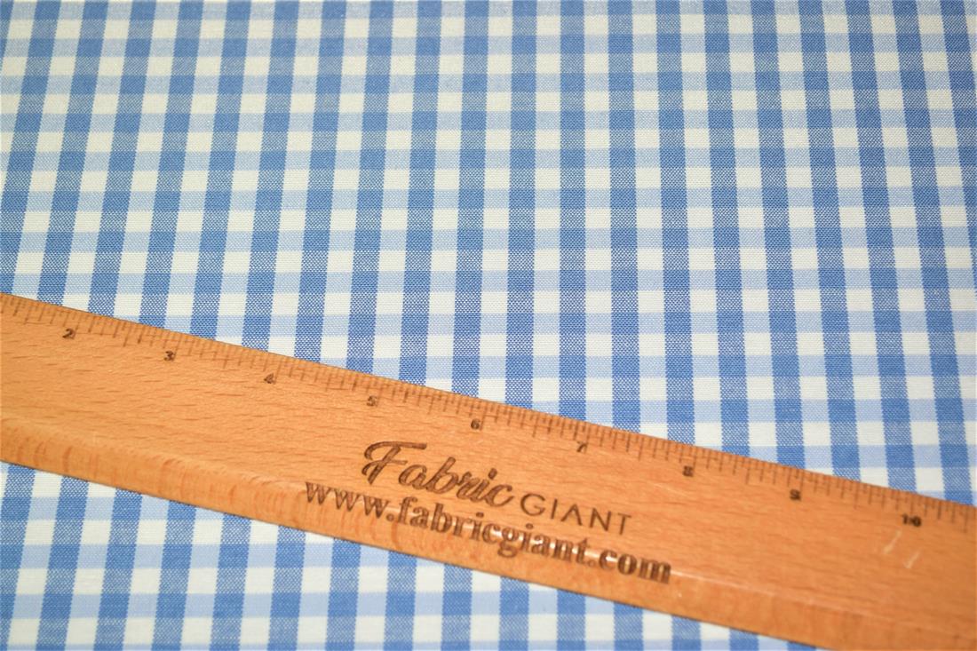 Printed Small Gingham Canvas Fabric