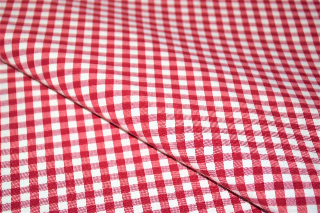 Printed Small Gingham Canvas Fabric