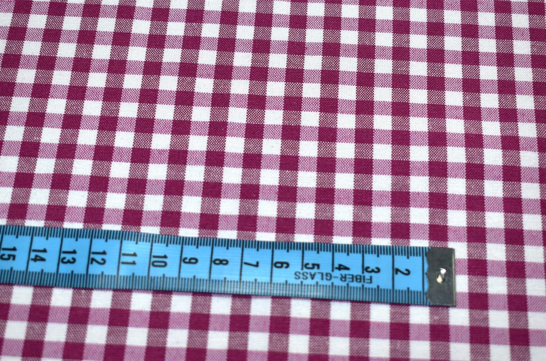 Printed Small Gingham Canvas Fabric