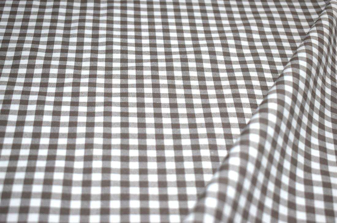 Printed Small Gingham Canvas Fabric
