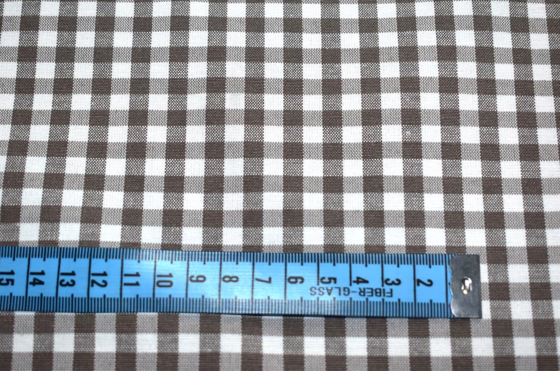 Printed Small Gingham Canvas Fabric