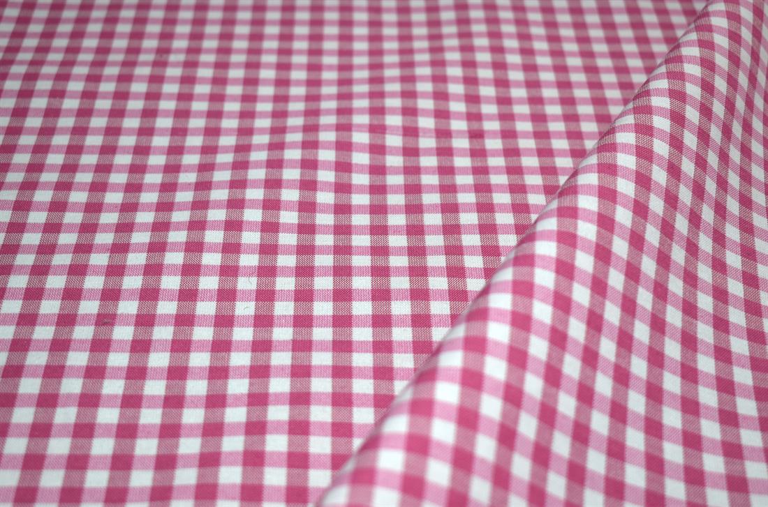 Printed Small Gingham Canvas Fabric