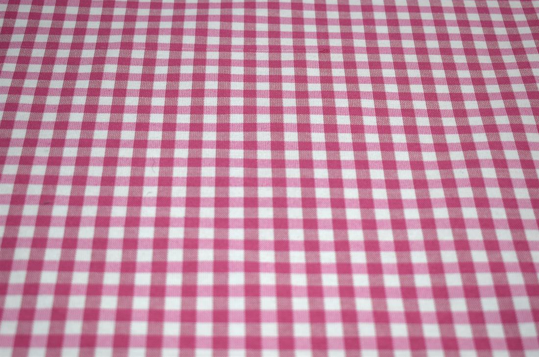 Printed Small Gingham Canvas Fabric