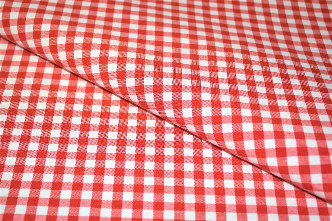 Printed Small Gingham Canvas Fabric