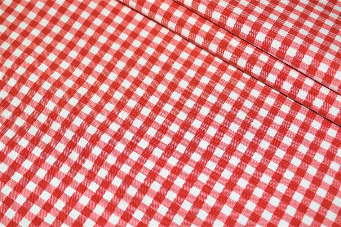 Printed Small Gingham Canvas Fabric
