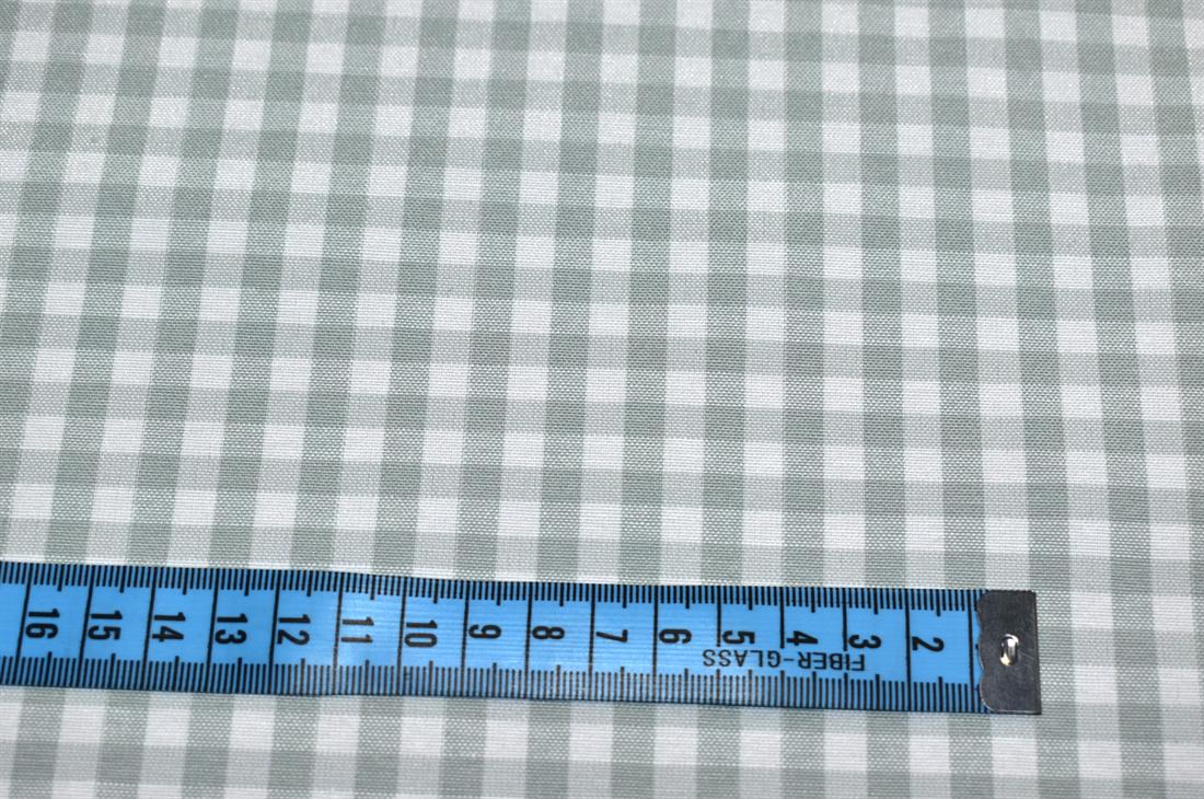 Printed Small Gingham Canvas Fabric