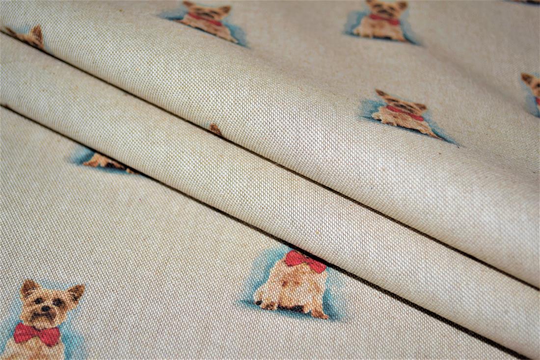 Natural Printed Digital Canvas Fabric