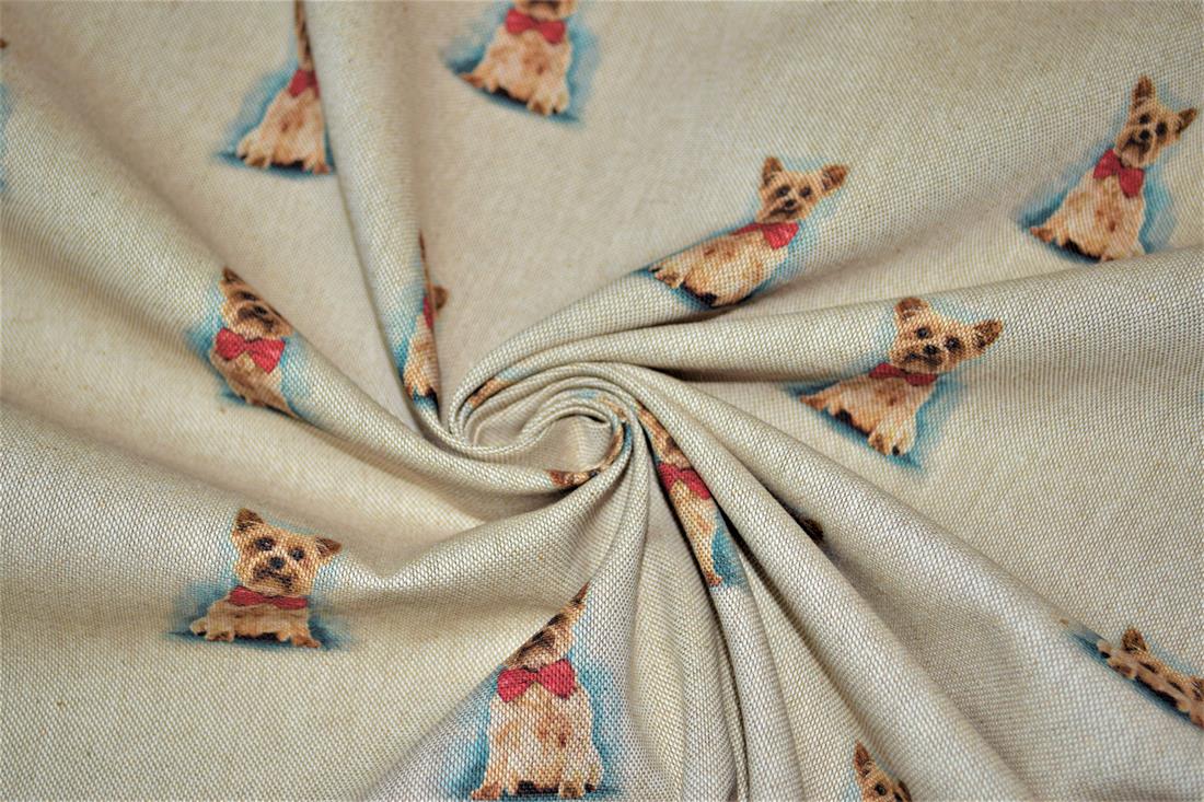 Natural Printed Digital Canvas Fabric