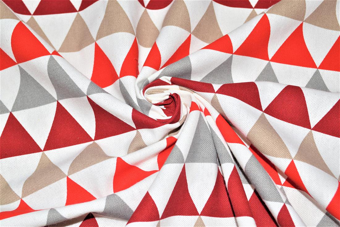 Linen Printed Canvas Fabric