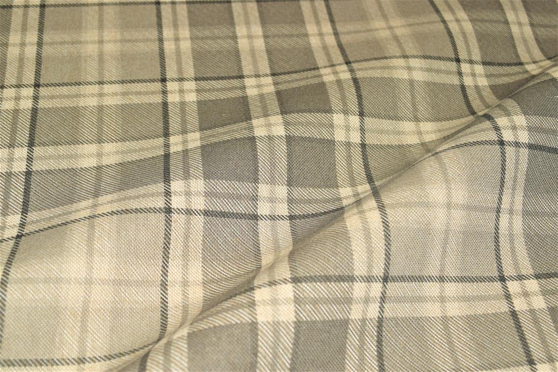 Tartan Print Linen