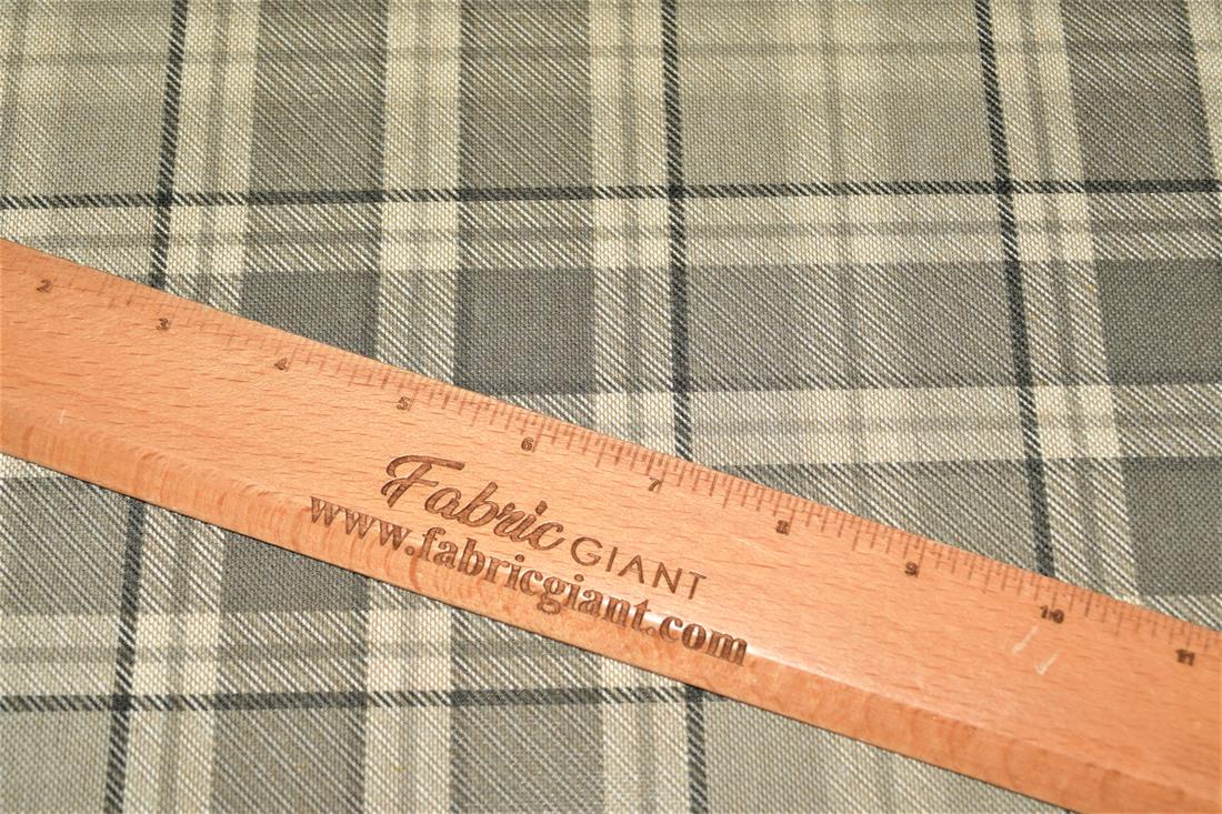 Tartan Print Linen