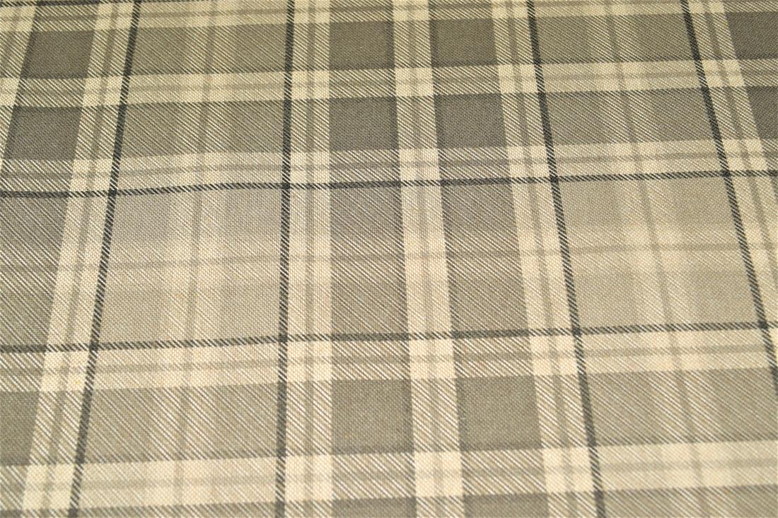 Tartan Print Linen