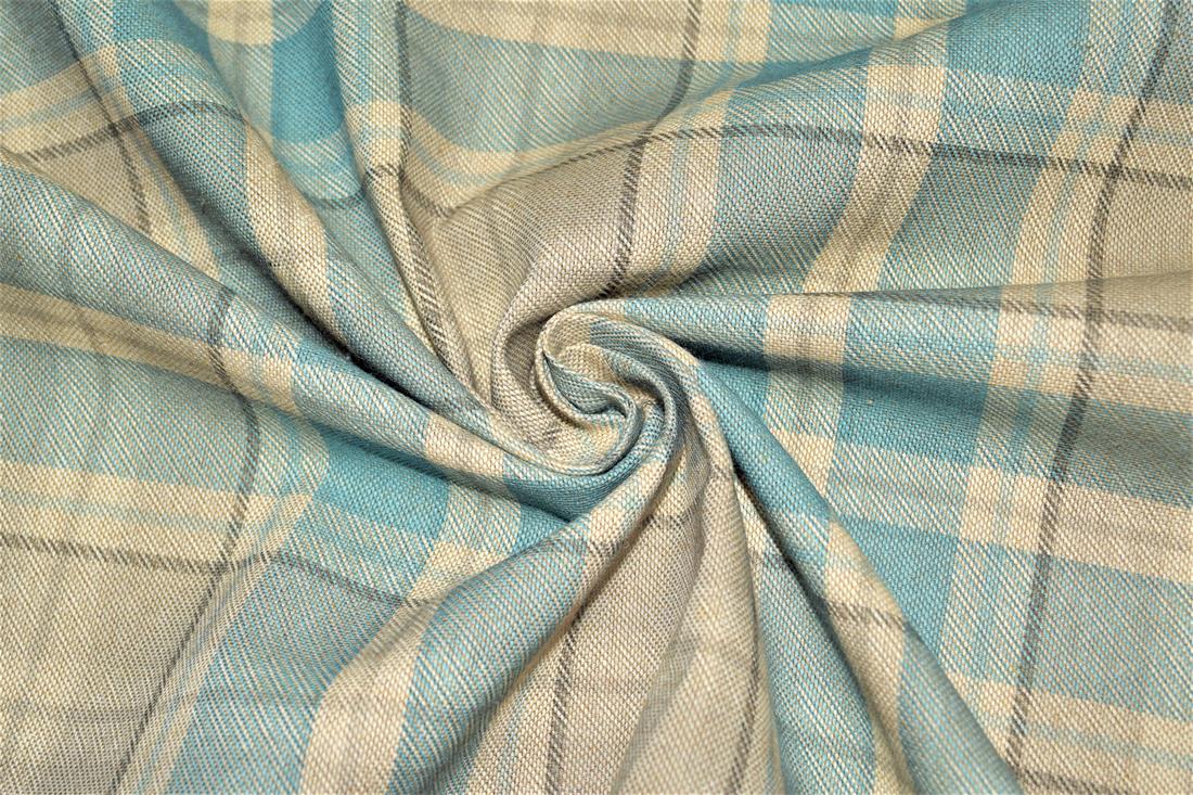 Tartan Print Linen