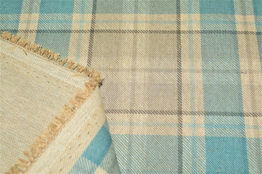 Tartan Print Linen