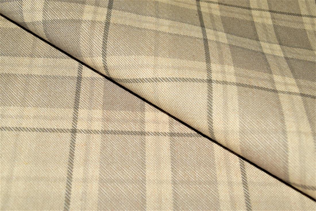 Tartan Print Linen