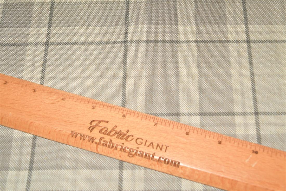 Tartan Print Linen