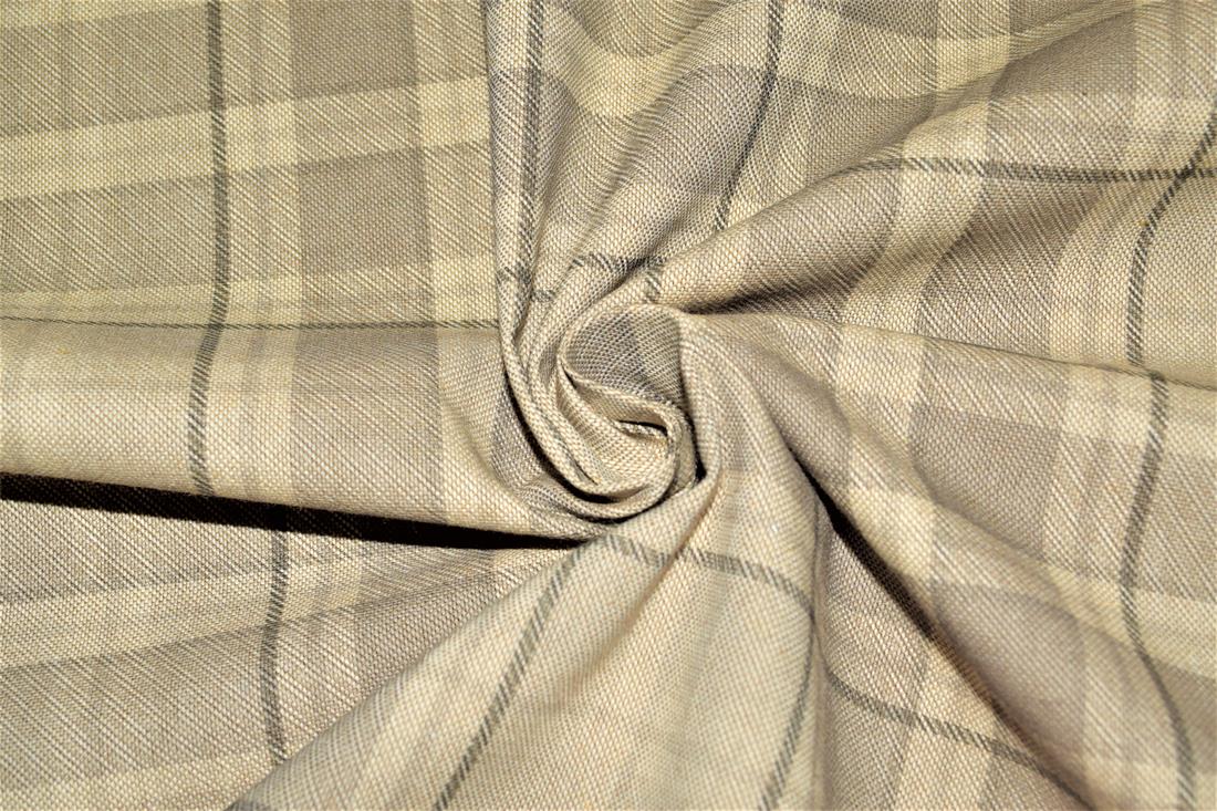 Tartan Print Linen