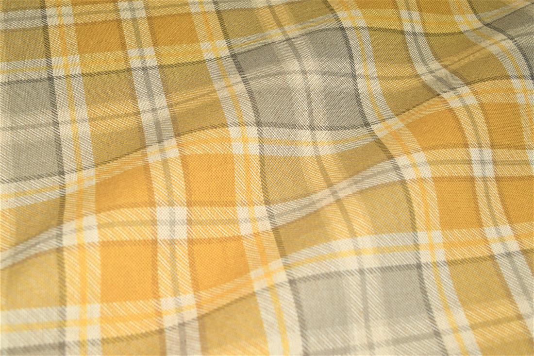 Tartan Print Linen
