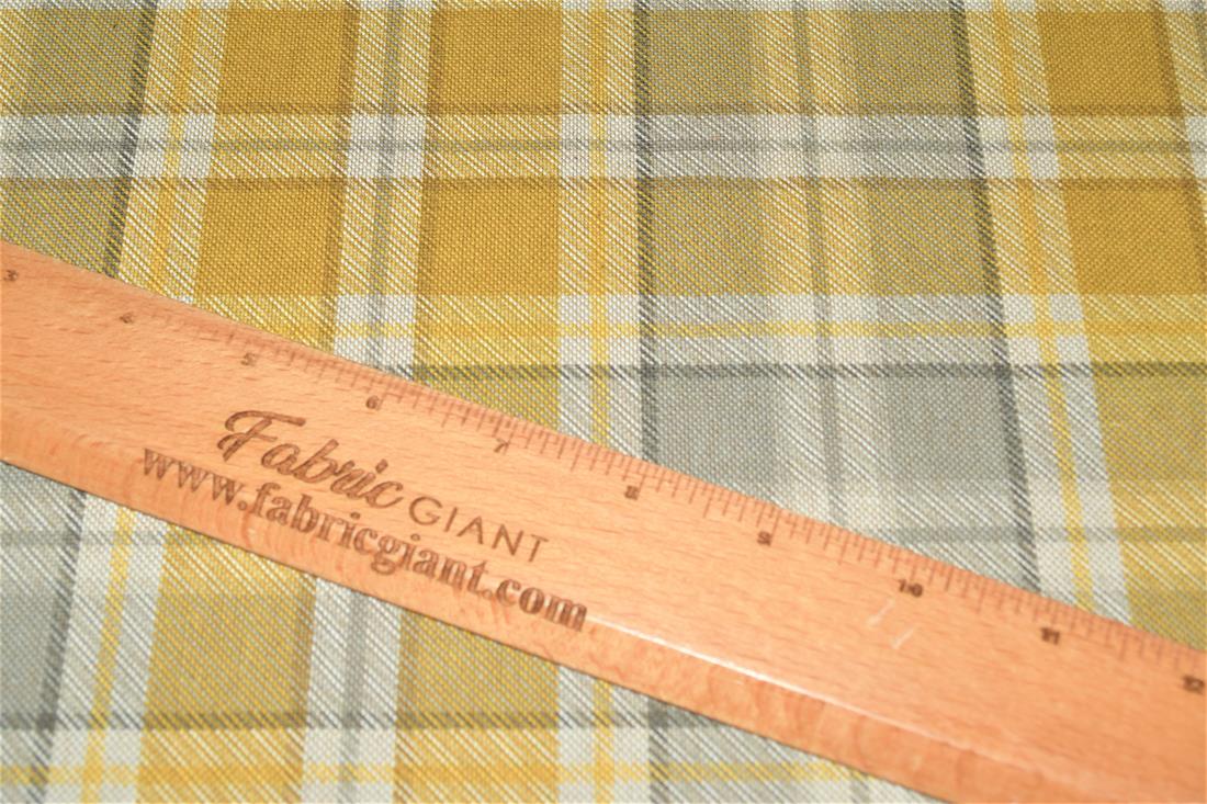Tartan Print Linen