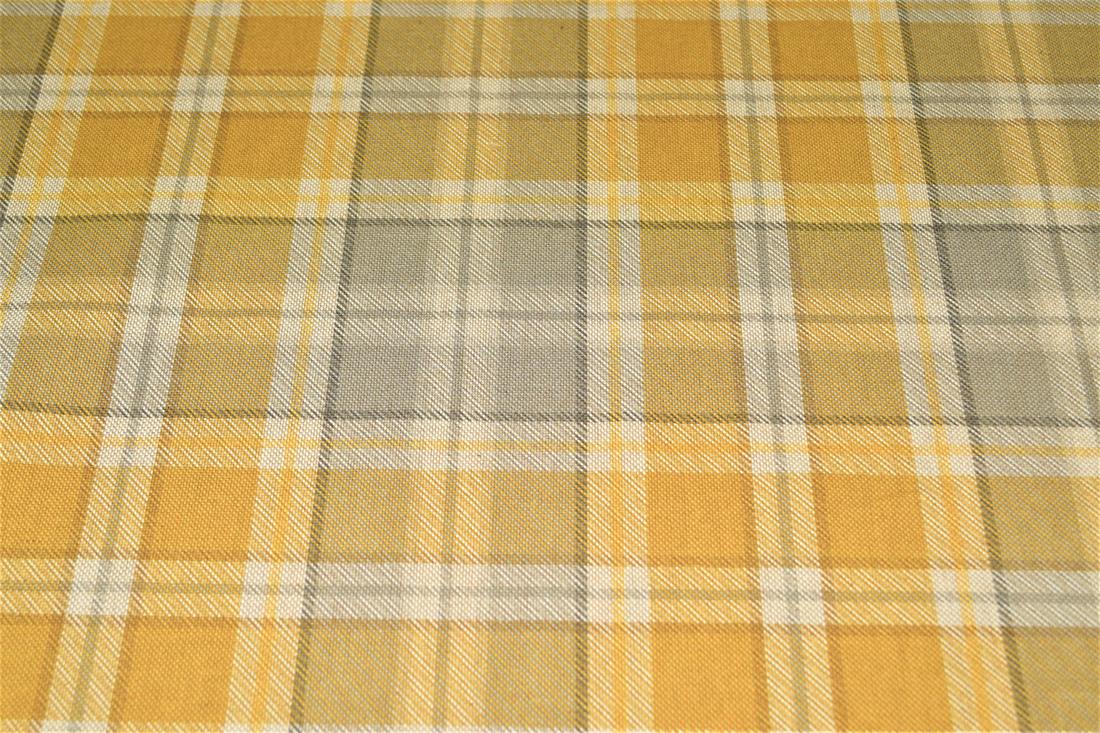 Tartan Print Linen