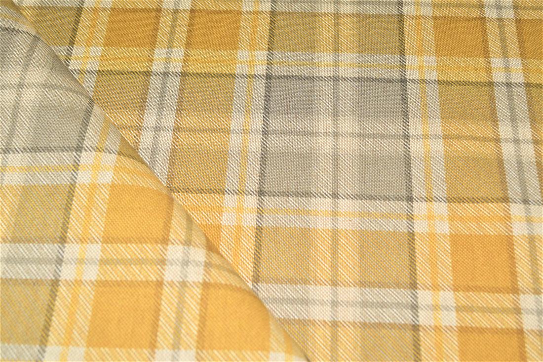 Tartan Print Linen