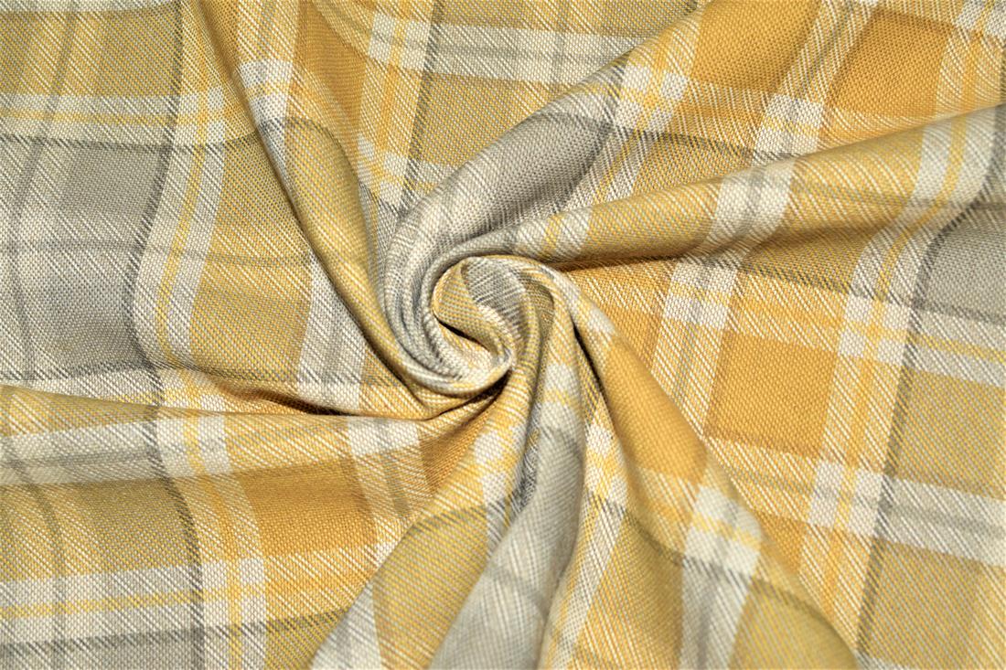 Tartan Print Linen