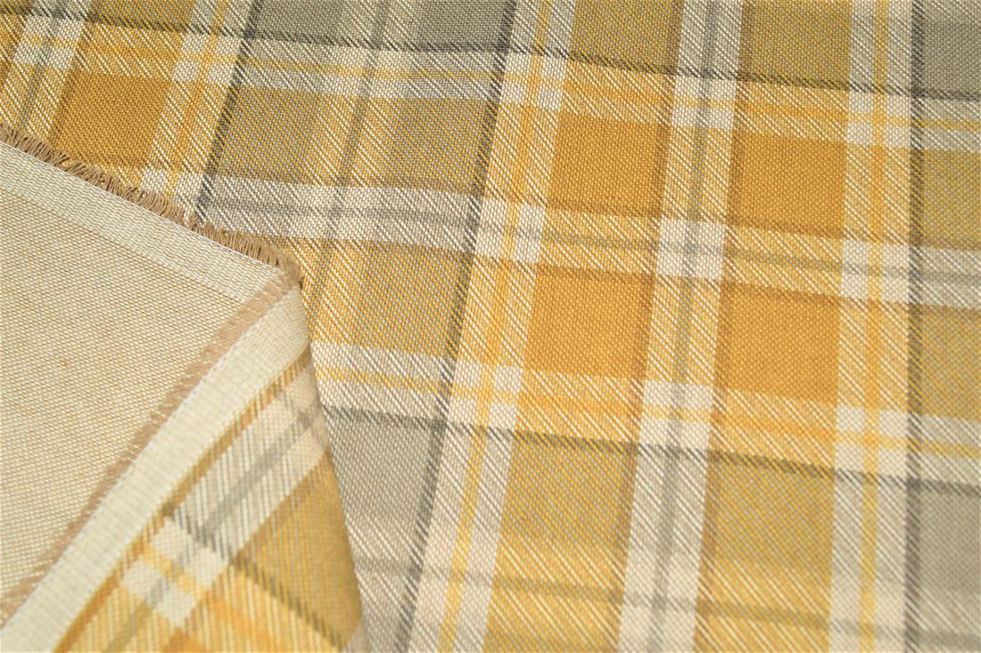 Tartan Print Linen