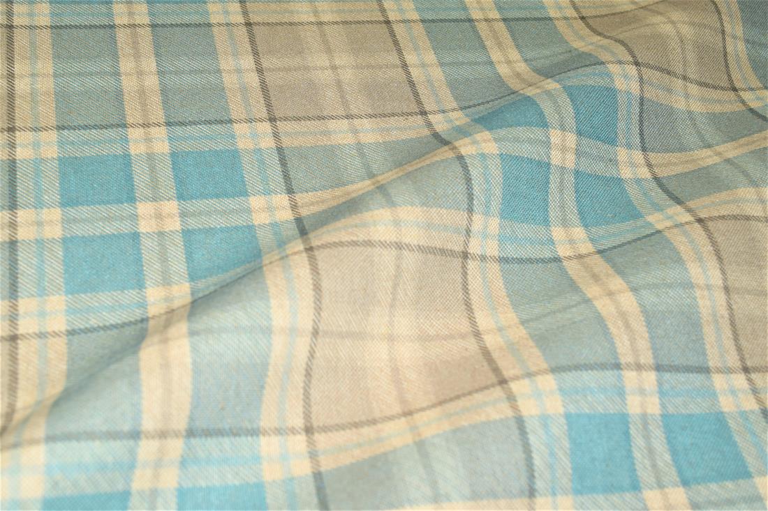 Tartan Print Linen
